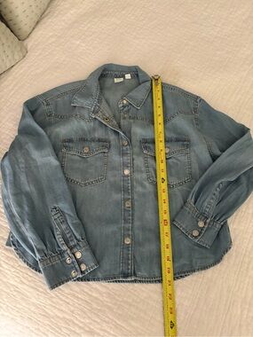 GAP Kids light blue denim shirt jacket